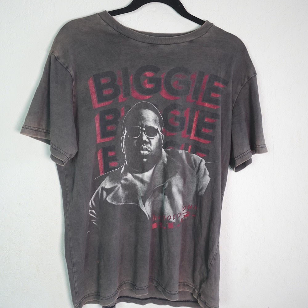 Tailgate Biggie Smalls T-Shirt Mens Medium Black Sky's The Limit Rap Graphic Tee